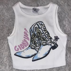 Princess Polly cropped tank NEVER WORN